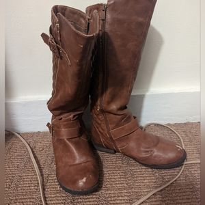 Calf length boots